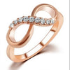 Zircon Ring Infinity Crystal Ring For Women