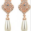 Rose Gold Plated Clip Earrings For Women