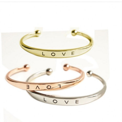 LOVE Bracelet Jewelry Cuff Bangle Gift