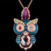 Real Gold Plated Owl Necklace For Women