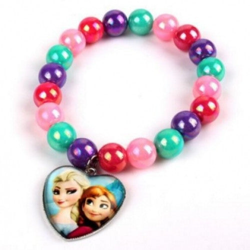 Fashion Frozen Elsa Anna Heart Charm Bracelet